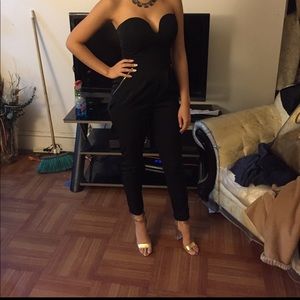 Gold and black jumpsuit